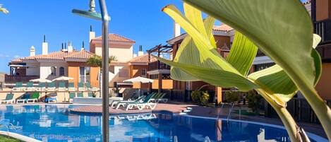 A heated pool