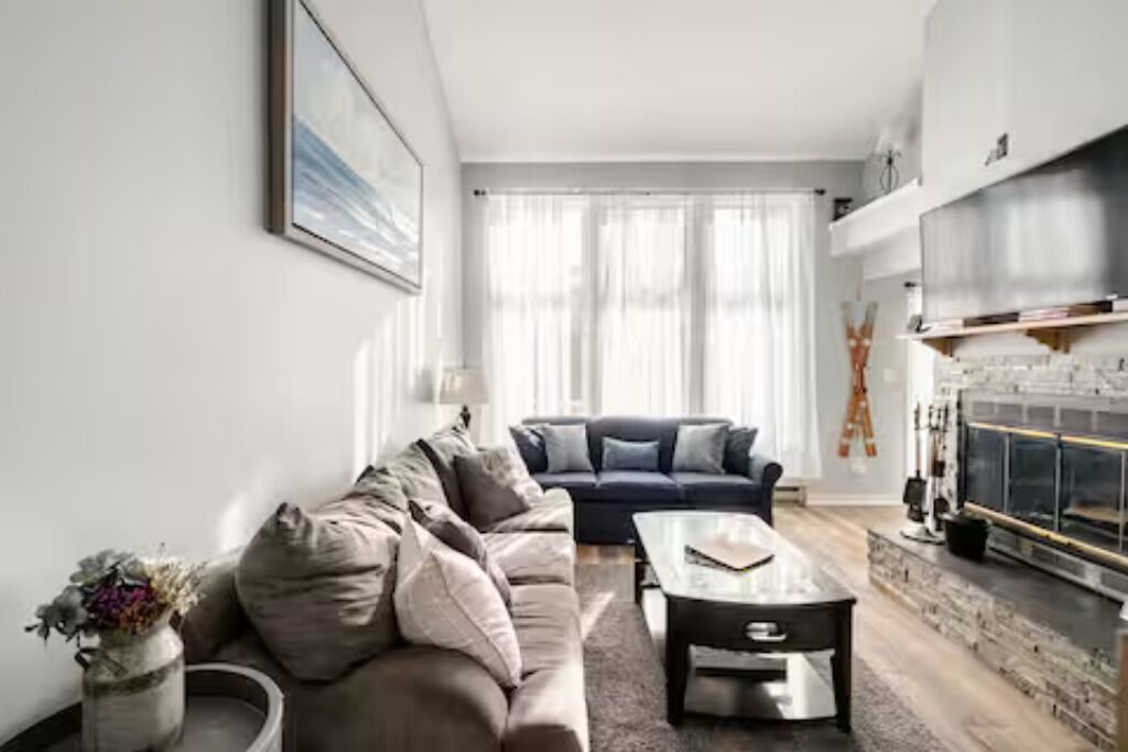 Télévision, cheminée