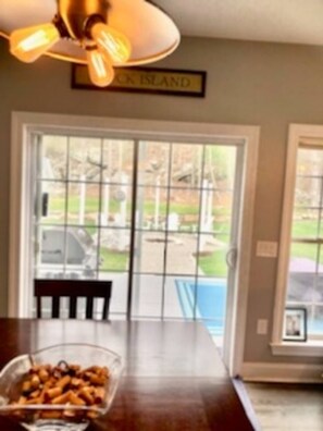 Dining - HEWITT PLACE, a beautiful 3-bedroom house with AC in charming MYSTIC! (Stonington)