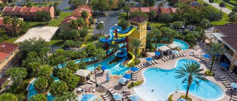 Piscine extérieure, piscine chauffée