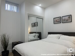 2 habitaciones, tabla de planchar con plancha, wifi y ropa de cama 