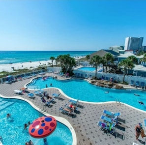 Pool - Cozy Oceanfront Condo-Hot tubs-Pools (Panama City Beach)