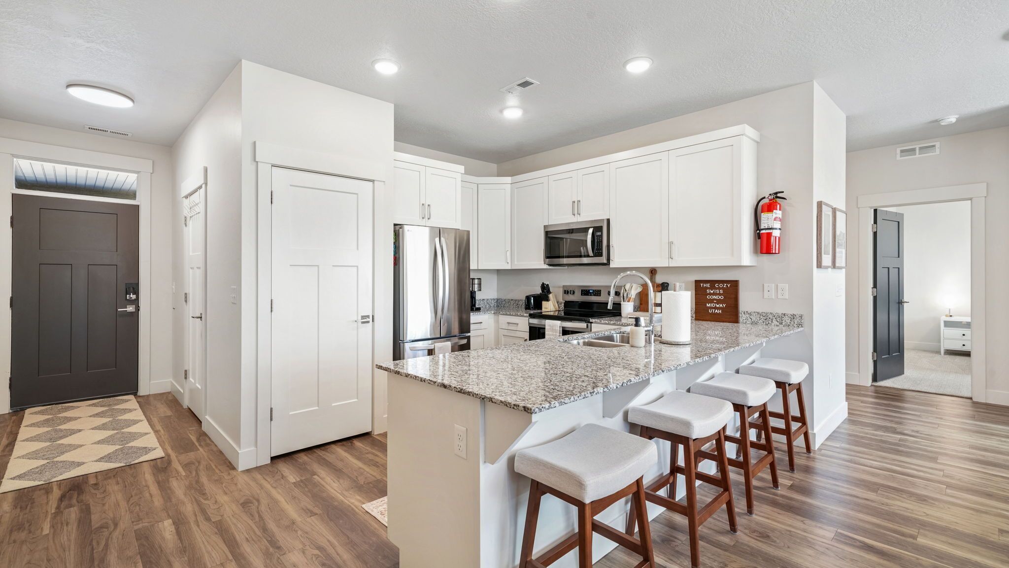 Microwave, oven, stovetop, dishwasher