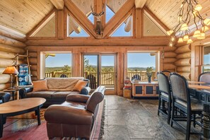 TV, fireplace - 45-Acre Florissant Ranch Cabin & Stable (Florissant)