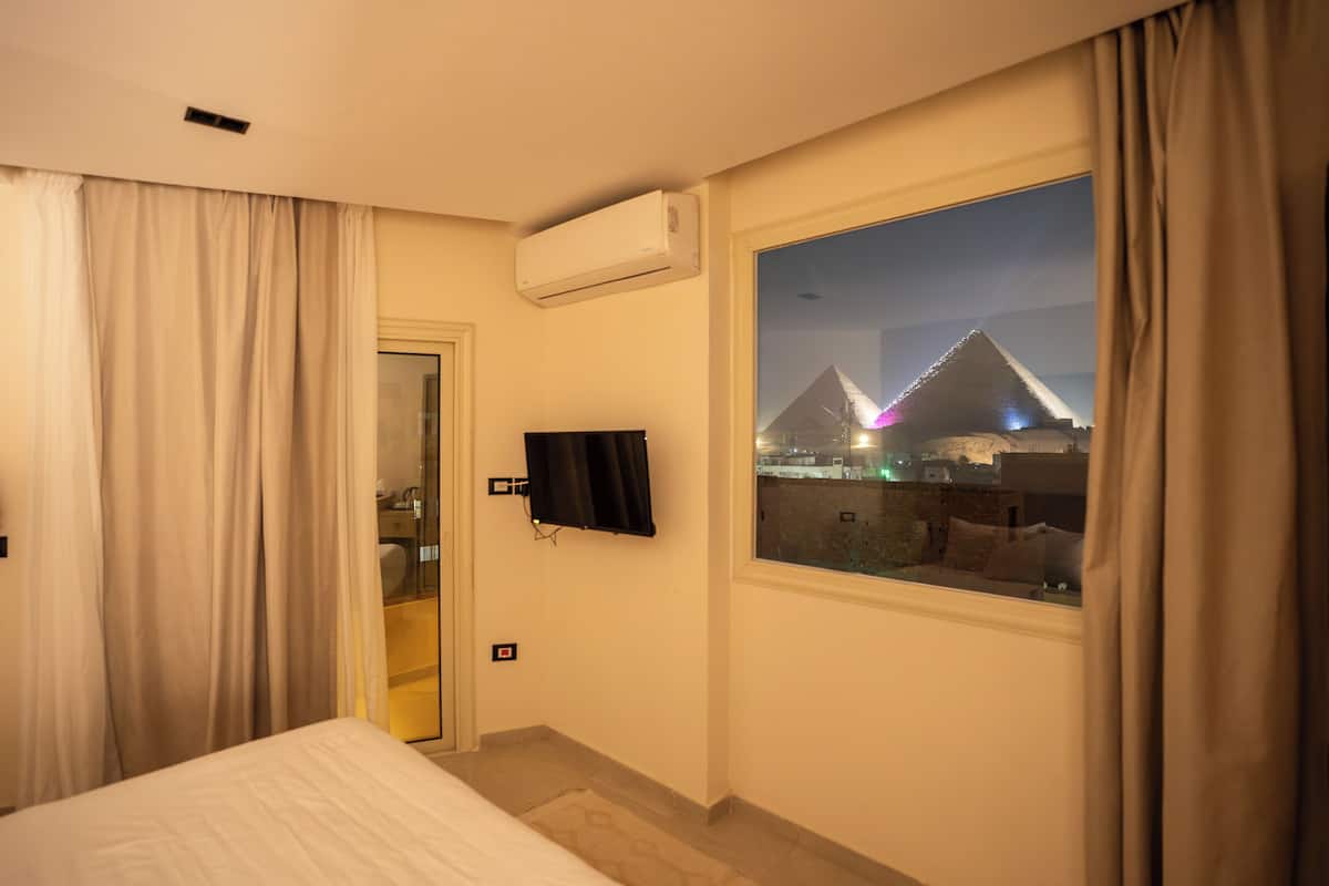 Panorama-dobbeltværelse | Egyptiske bomuldslagner, premium-sengetøj, individuel indretning