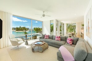 TV - Long Bay Paradise | Luxury Stay Steps from the Beach & Lagoon | Pool & Spa (Long Bay Hills)