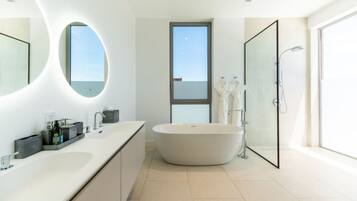 Hair dryer, towels