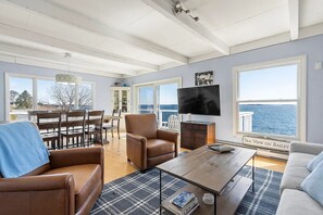 Smart TV, DVD player, books, video library