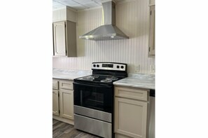 Microwave, oven, stovetop, dishwasher