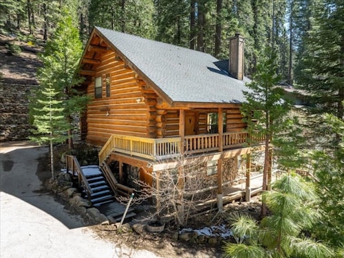 Yosemite Log Cabin - Rustic Charm - Sleeps 8