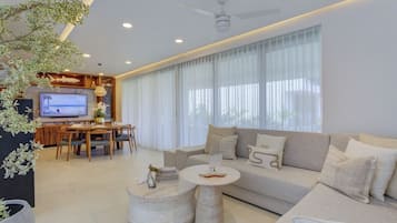 單棟房屋, 花園景 | 客廳 | 50 吋智能電視連數碼電視頻道