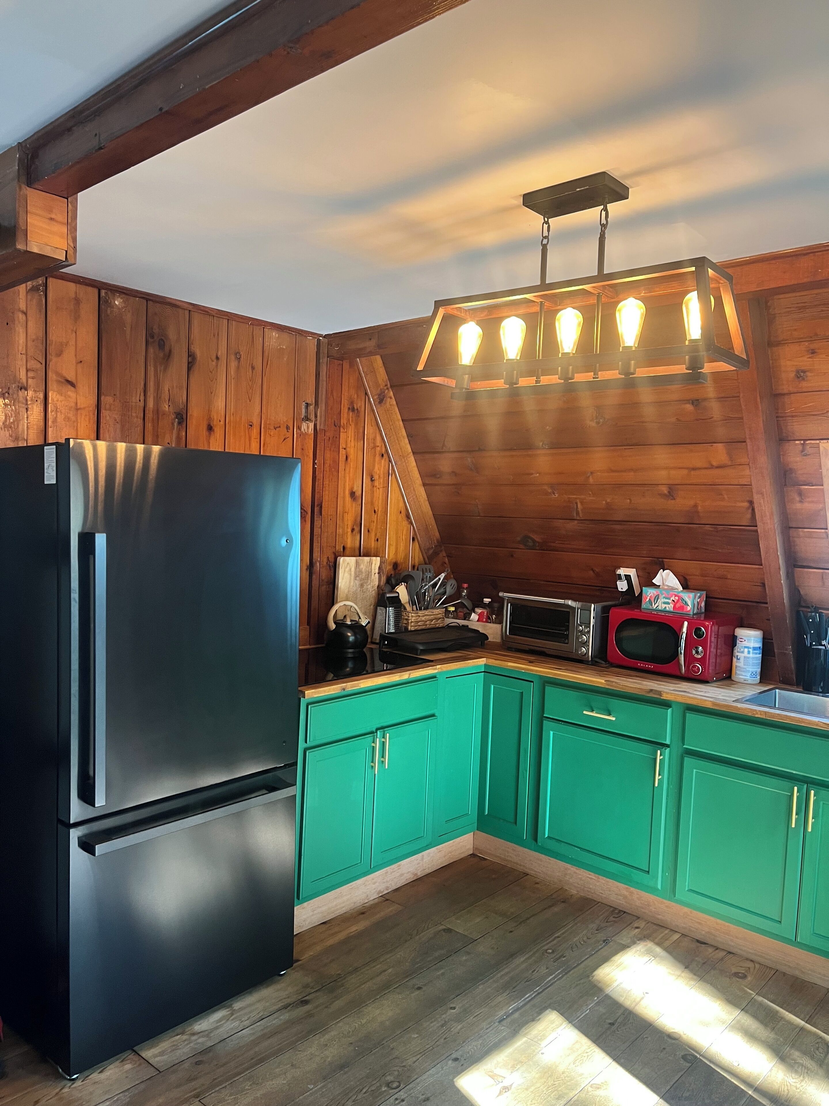 Mikrobølgeovn, kokeplater og oppvaskmaskin