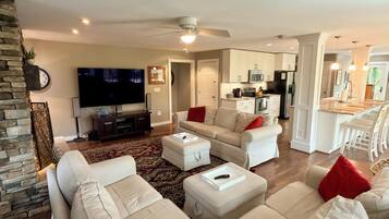 Télévision, cheminée