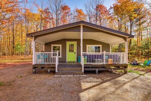 Terrace/patio - Traverse City Cabin w/ Nearby Hiking & Lake! (Grawn)
