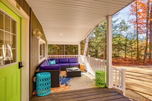Terrace/patio - Traverse City Cabin w/ Nearby Hiking & Lake! (Grawn)