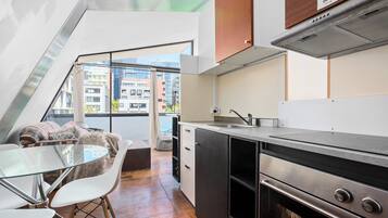 Junior Apartment, Non Smoking, City View | Living area