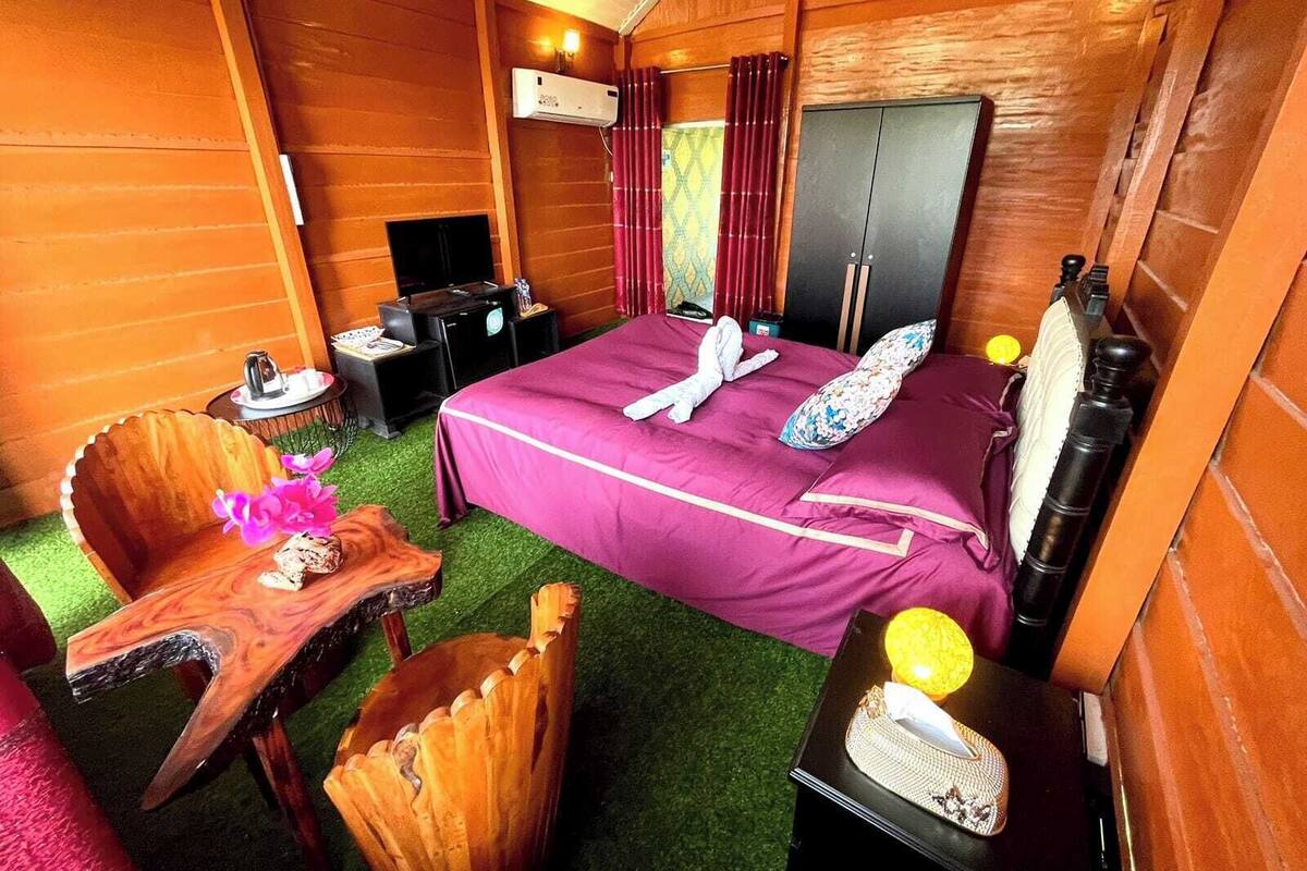 Habitación Deluxe doble, balcón, vistas al jardín | Wifi gratis
