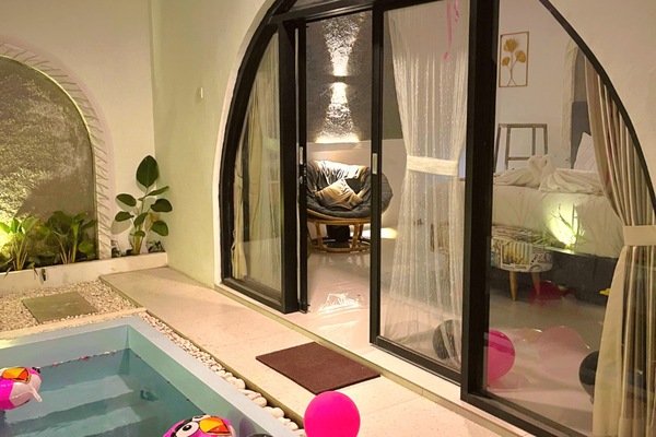 Deluxe Villa, 1 King Bed, Private Pool, Pool View | Pool | Indoor pool, outdoor pool