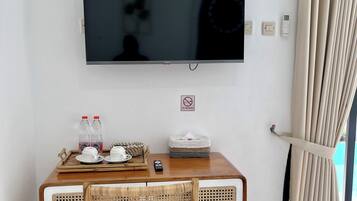 Deluxe-Villa, 1 King-Bett, Terrasse, Poolblick | Innenbereich