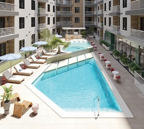 Pool - 22 Guests at The Code by AvantStay | Resort Amenities + Pool | South Lamar (Austin)