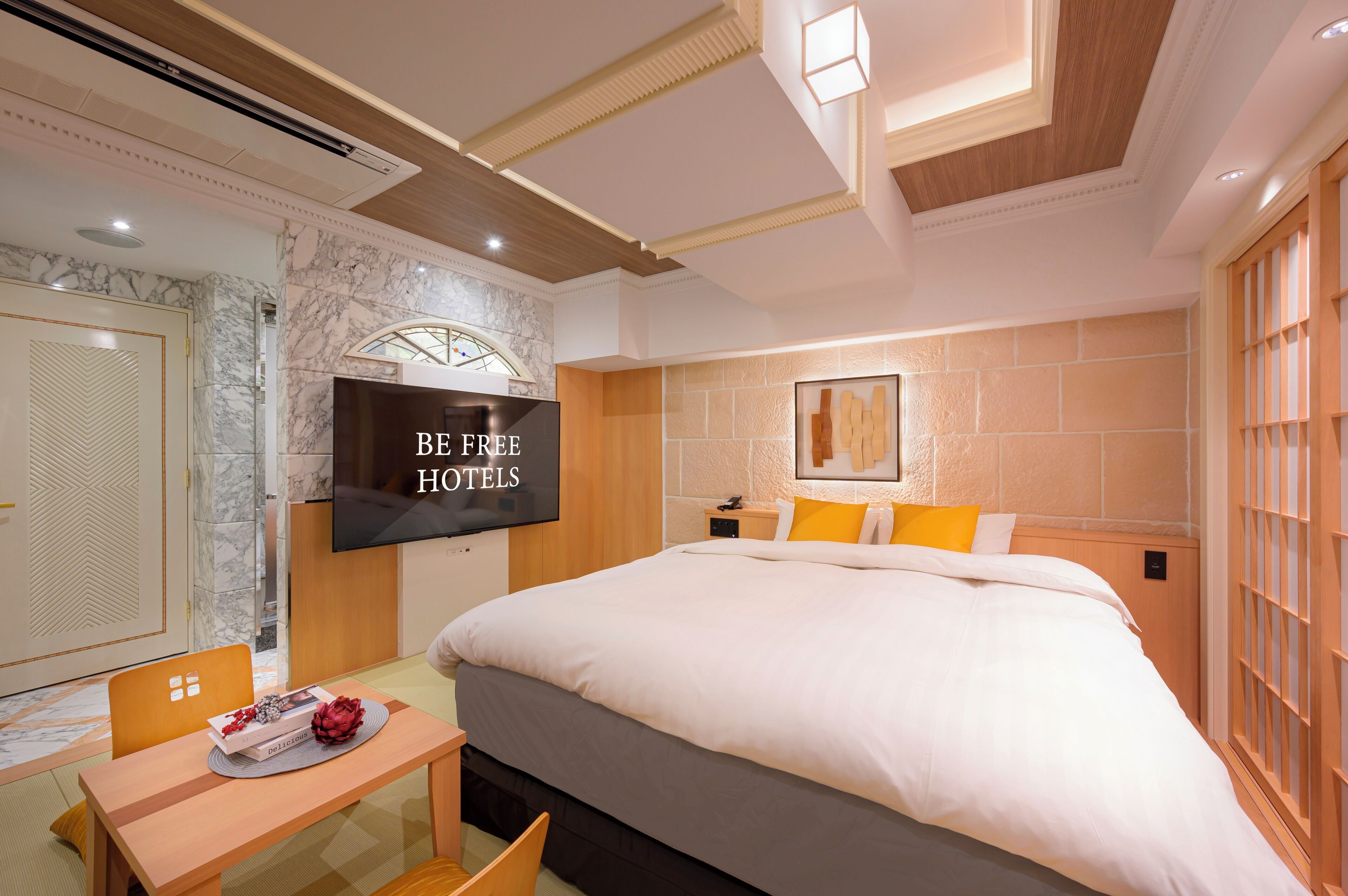 Habitació doble d'estil japonès, fumadors | Cobrellits, caixa forta a l'habitació i habitacions insonoritzades 