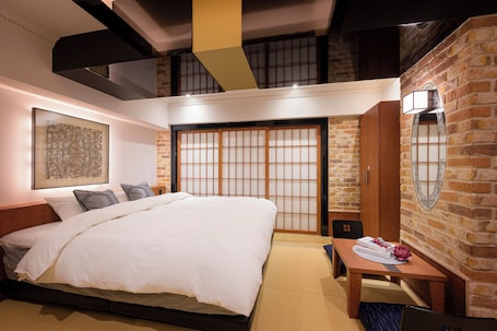 Japanese-style Double Room, Non Smoking | Down comforters, in-room safe, soundproofing, free WiFi. BE FREE HOTELS kofu