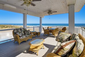 Outdoor dining - Breathtaking Oceanfront Views! Sandbridge Home (Virginia Beach)