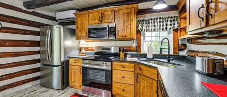 Refrigerador, microondas, parrilla de estufa y lavavajillas