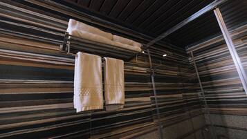 Free toiletries, towels, soap, shampoo