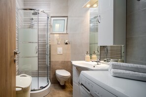 Shower, hair dryer - Heated Pool Villa near Sibenik (Vodice)