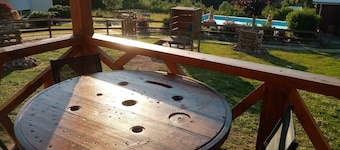 Du poil à la plume" gîte with Nordic bath.