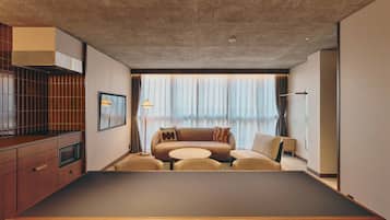 Deluxe Room, Corner | Blackout drapes, iron/ironing board, free WiFi, bed sheets