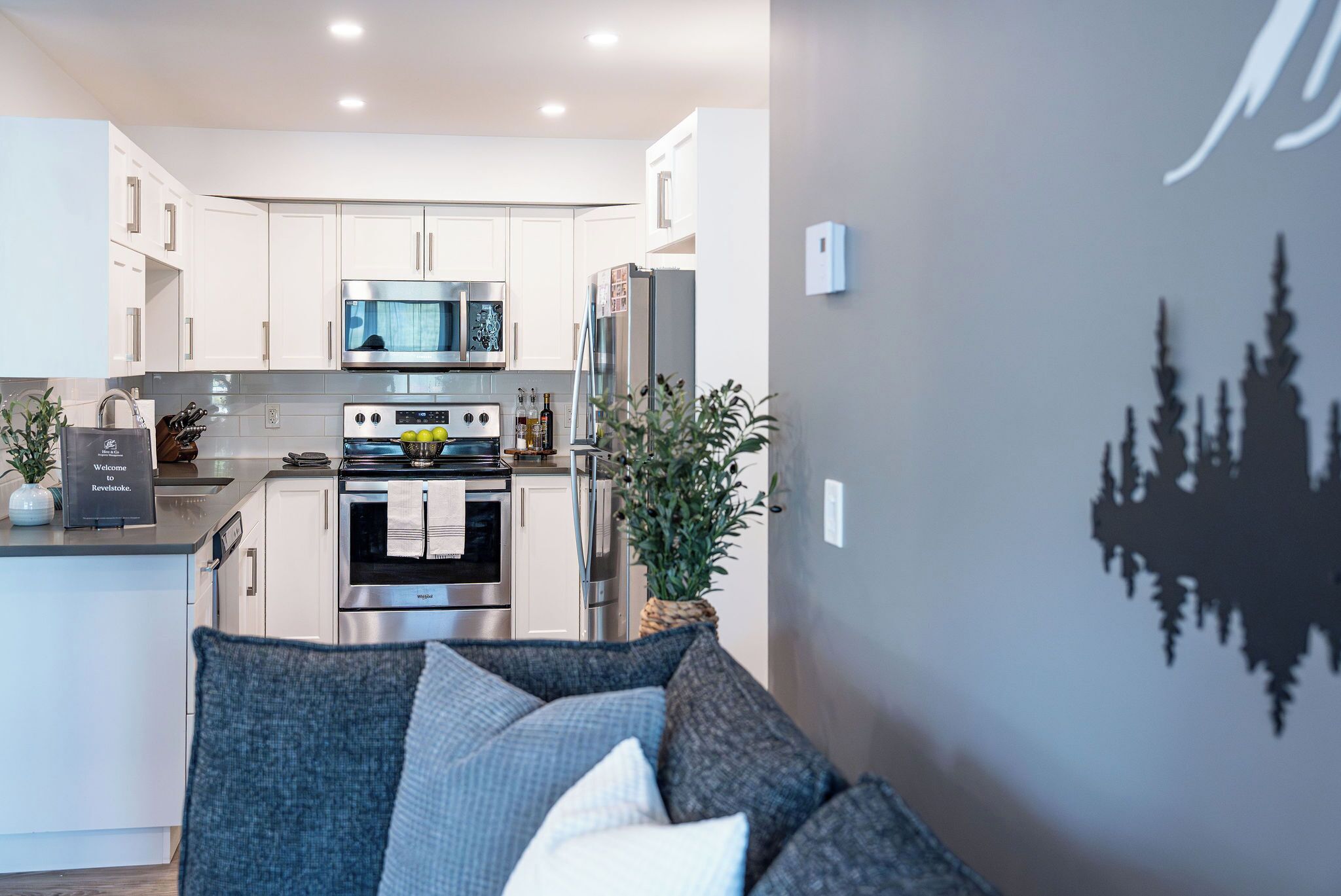 Jääkaappi, mikroaaltouuni, uuni, liesi