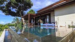 Outdoor pool - Villa Mango Moorea - Ocean view, infinity pool, 8 people, Maharepa (MAHAREPA TEMAE)