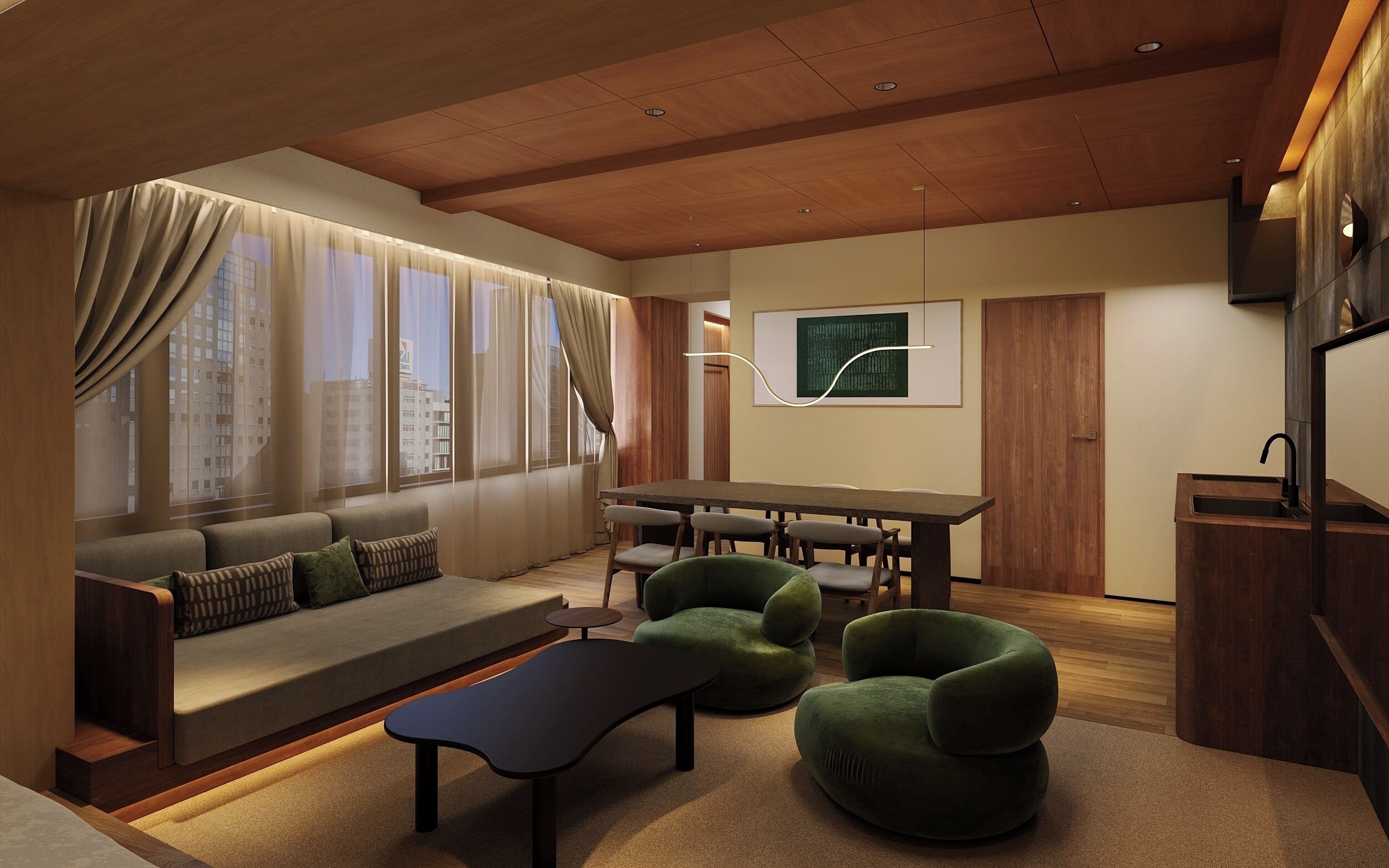 Superior Suite | Desk, laptop workspace, blackout drapes, iron/ironing board