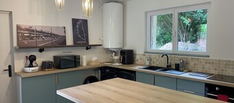 Renovated forest house close to 24-hour racetrack and European horse center.