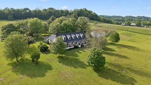 Exterior - Lux Franklin Fam Home| 15 Acres w Pond & Game Room (Franklin)