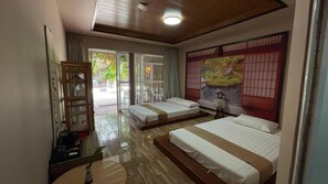 Family Bungalow, 2 Double Beds, Garden View | In-room safe, individually decorated, individually furnished, free WiFi - White Sand Ark Resort (Koh Rong)