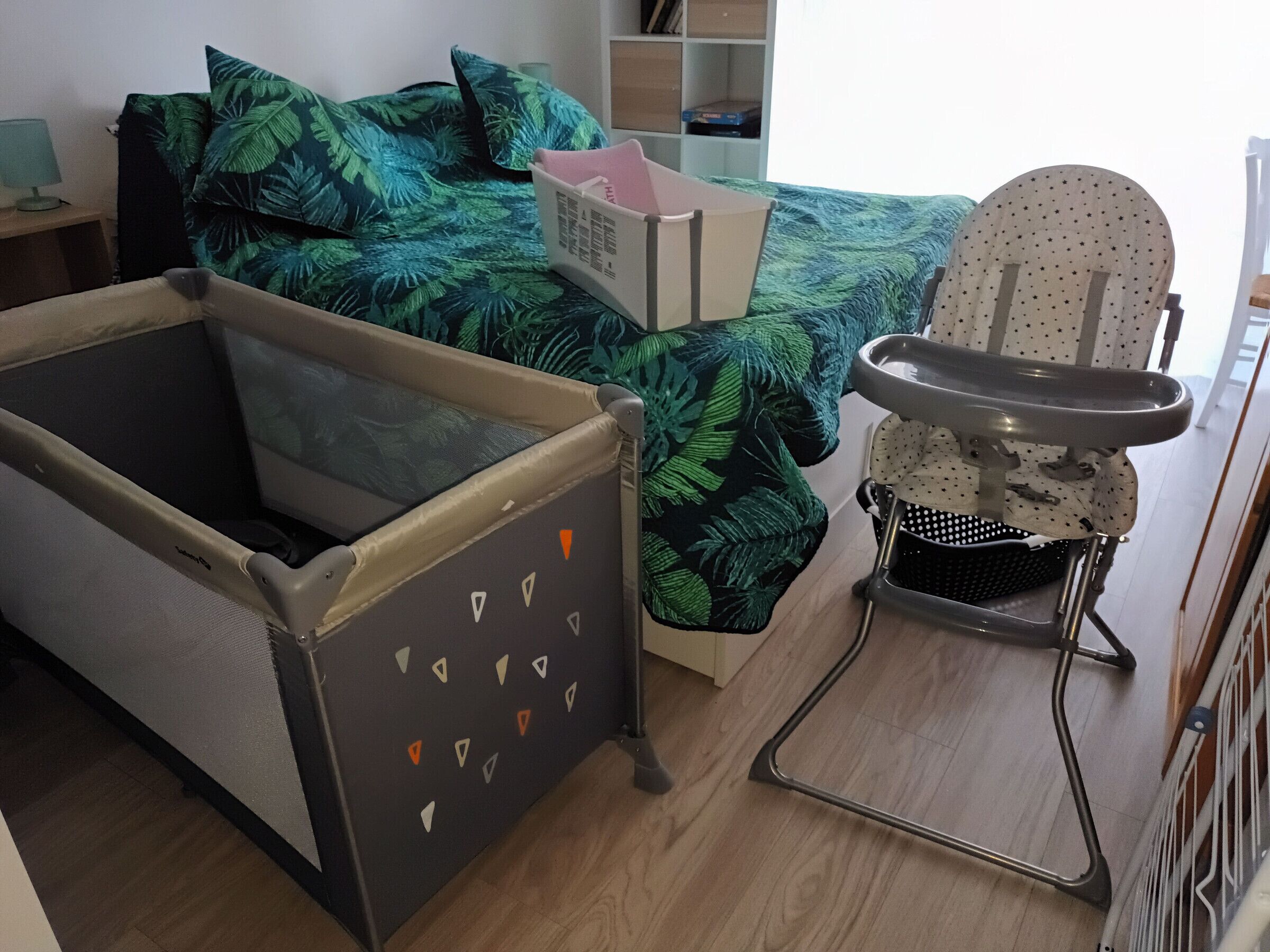 1 habitación y ropa de cama 