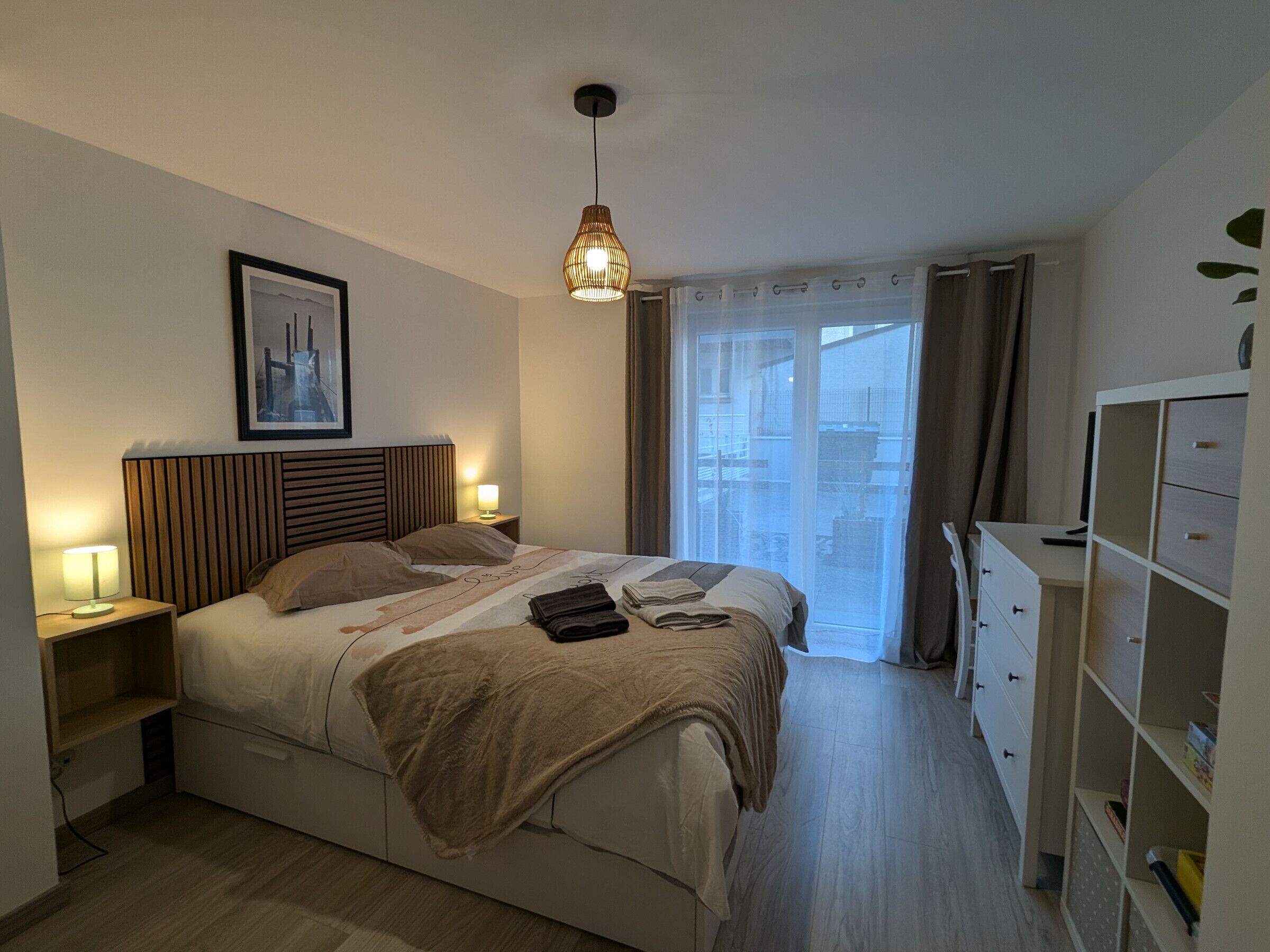 1 soverom og sengetøy