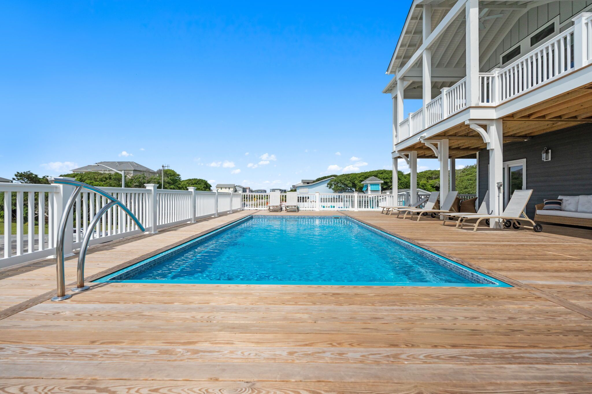 A heated pool