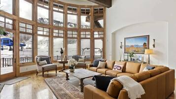 TV, fireplace, video games, books