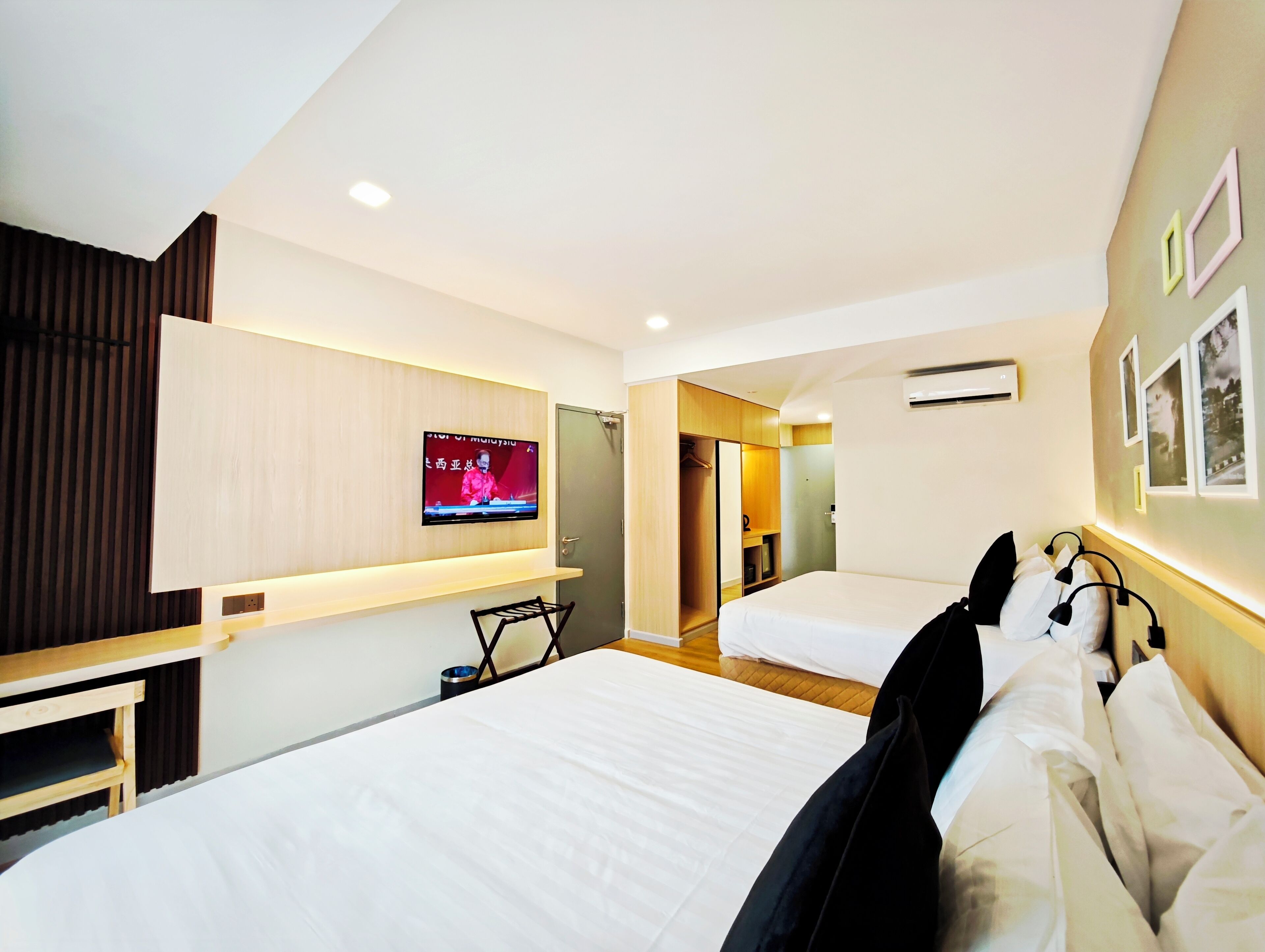 Deluxe Quadruple Room, Balcony, Garden View | In-room safe, blackout drapes, iron/ironing board, free WiFi