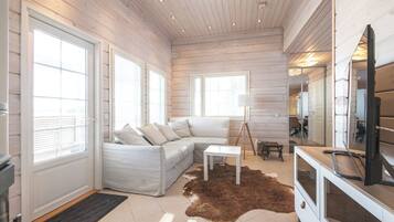 Luxury Villa, Lake View, Executive Level | Living area | Flat-screen TV