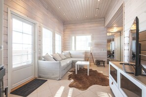 Luxury Villa, Lake View, Executive Level | Living area | Flat-screen TV