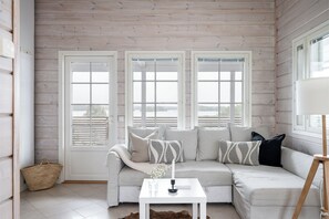 Luxury Villa, Lake View, Executive Level | Living area | Flat-screen TV - Villa Lago (Kuopio)