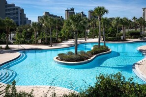 Pool - 1BR at Luau! Ground Level Walkout! Tropical Pool, Hot Tub, Waterfall,Tiki Bar (Miramar Beach)