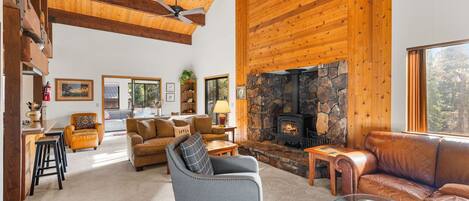 Smart-tv en een open haard