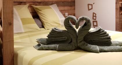 Studio "le paon de bois" avec bain nordique