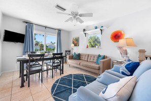 TV - Premium 4BR Escape | Walk to Beach & Pool (St. Augustine)